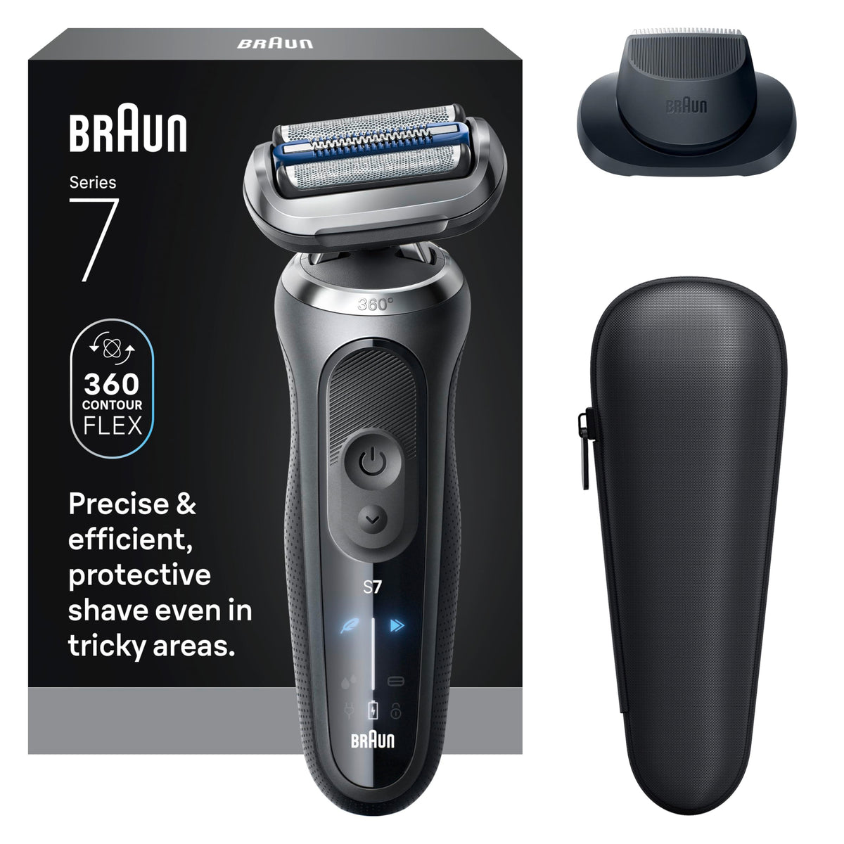 Braun Series 7 7120s electric shaver front view