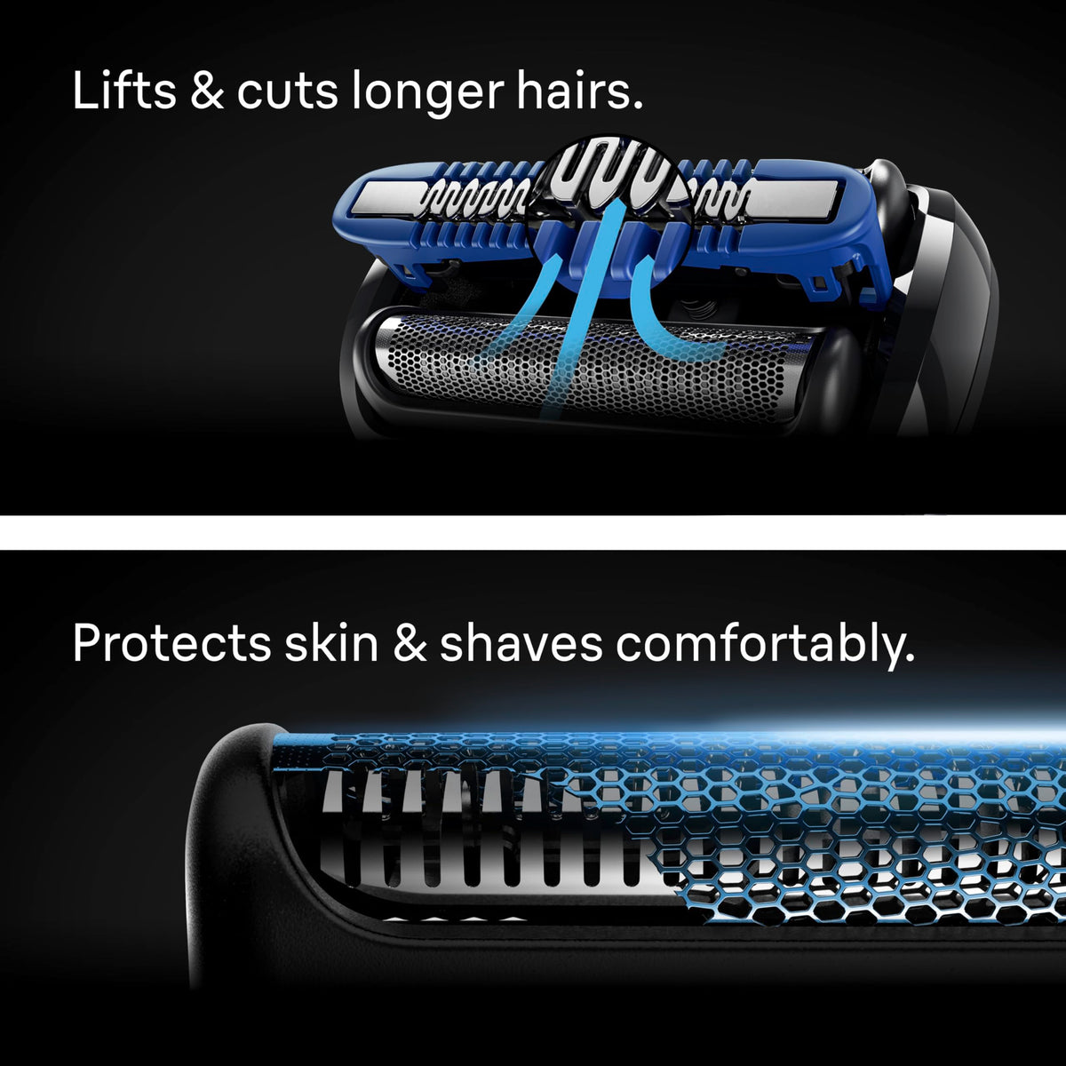 Braun Series 7 7171cc electric shaver showing flexible blades