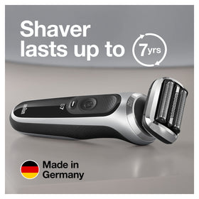 Braun Series 7 electric razor showing waterproof feature