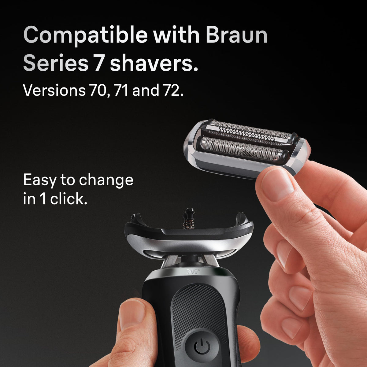 Braun Series 7 Replacement Head side view