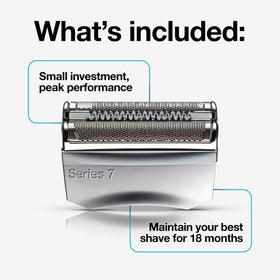 Braun Series 7 replacement shaver head side view