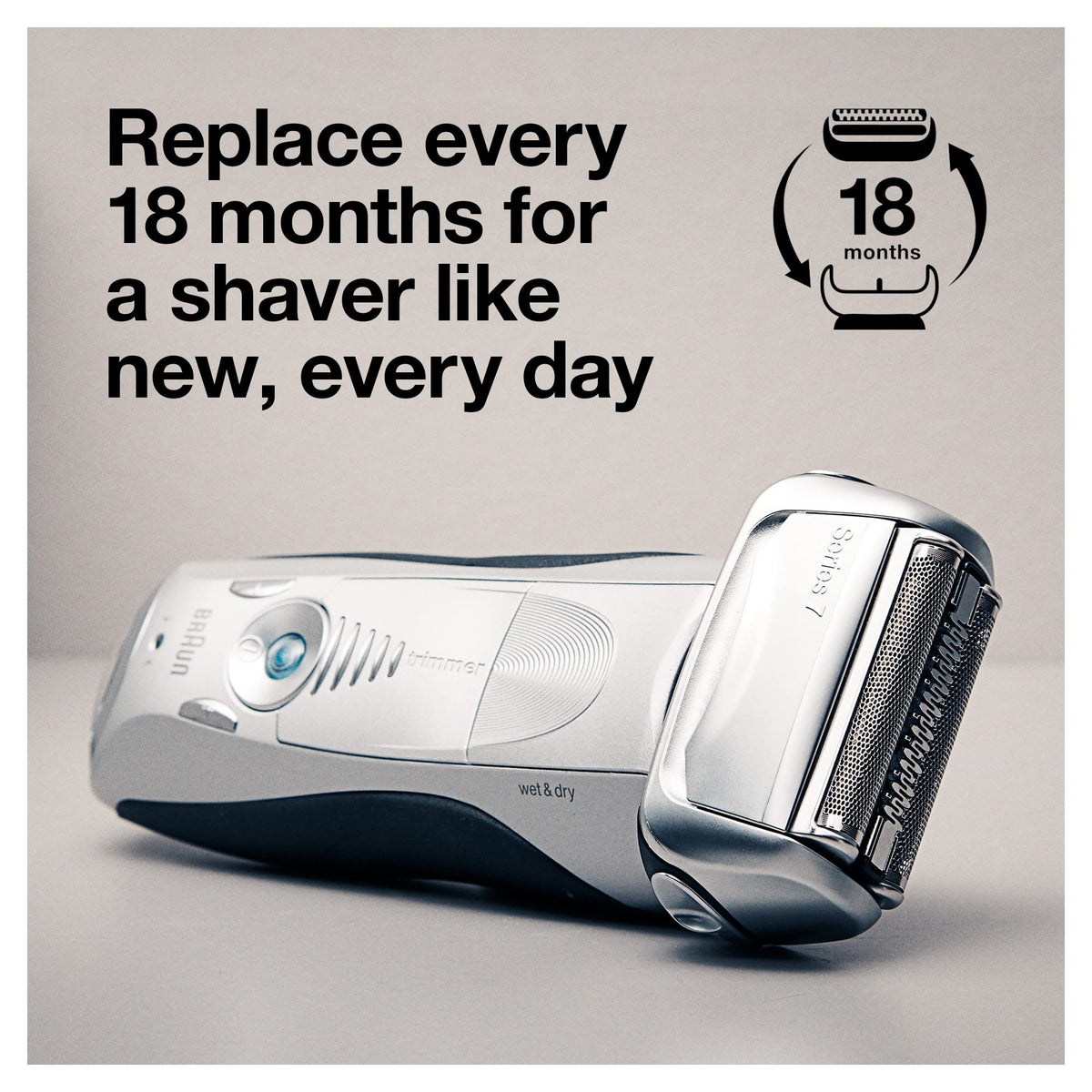 Braun Series 7 shaver head with packaging