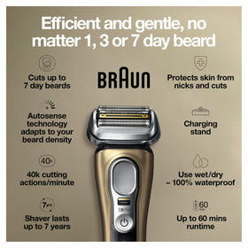 Braun Series 9 Pro 9419s Electric Shaver in travel case