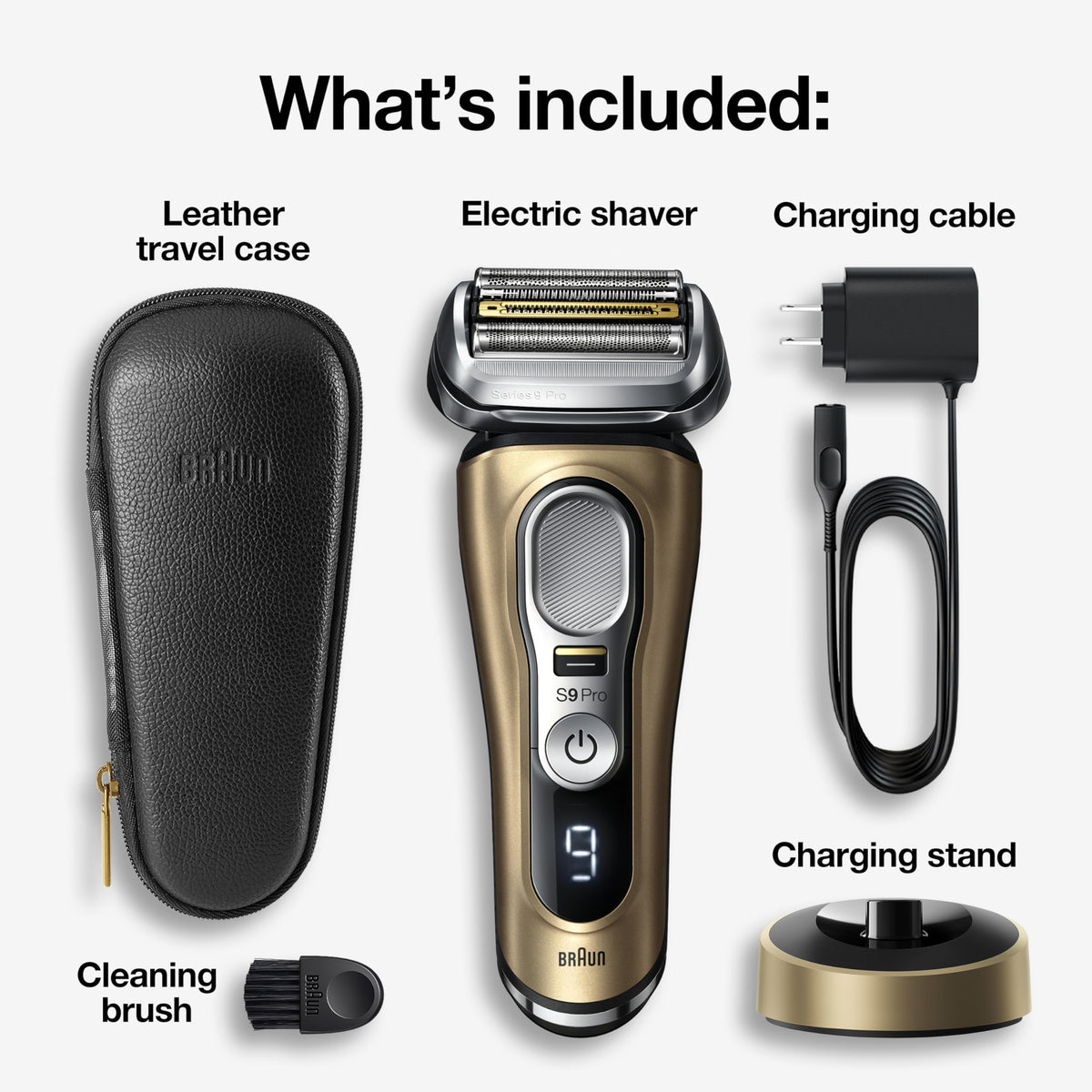 Braun Series 9 Pro 9419s Electric Shaver with charging stand
