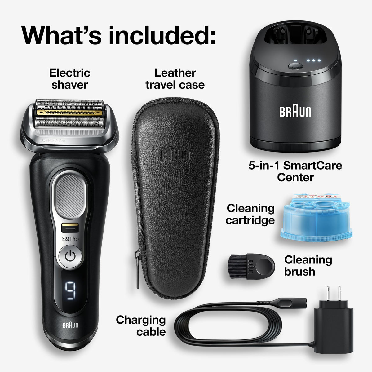 Braun Series 9 Pro 9460cc Electric Razor with SmartCare Center