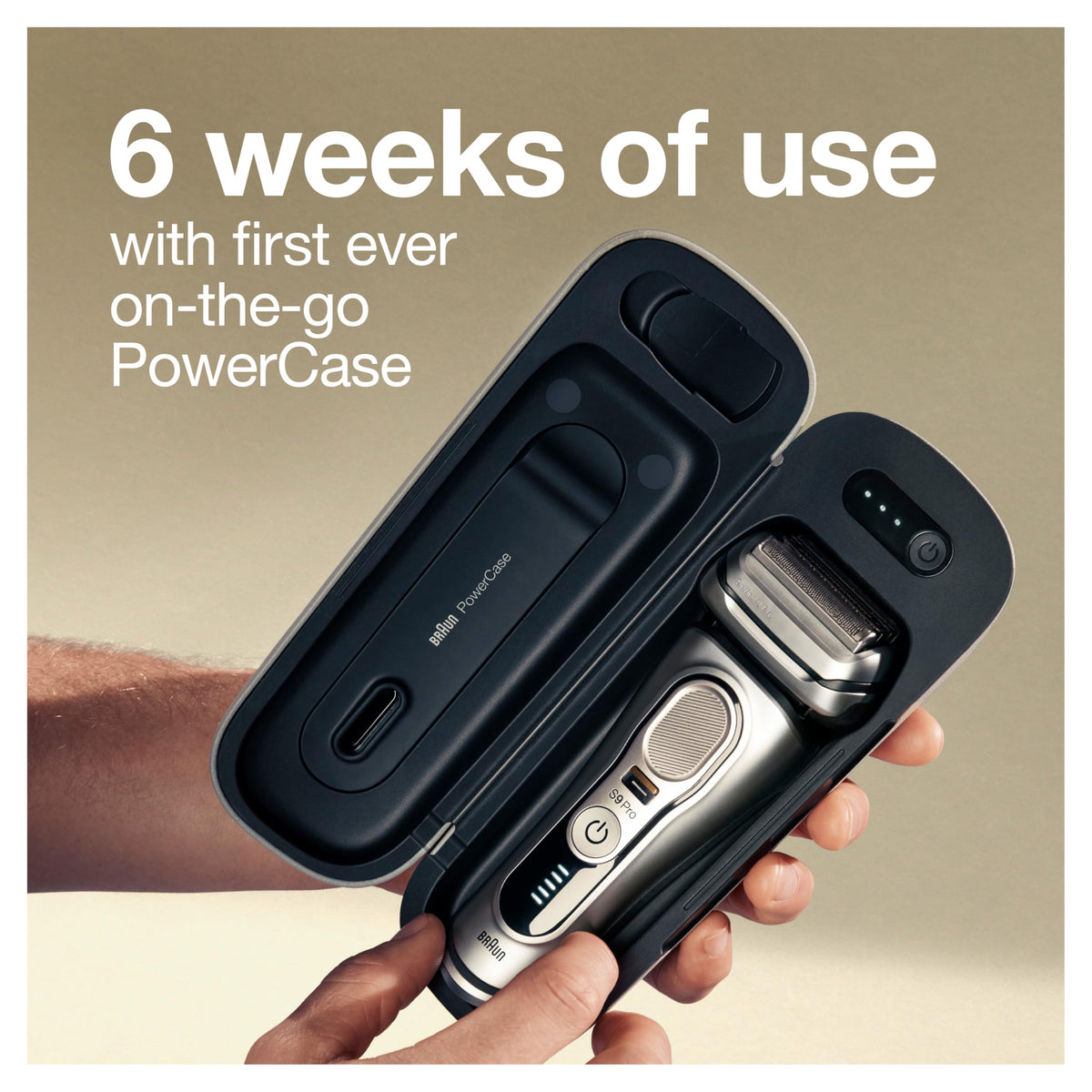Braun Series 9 Pro 9477cc electric razor side view