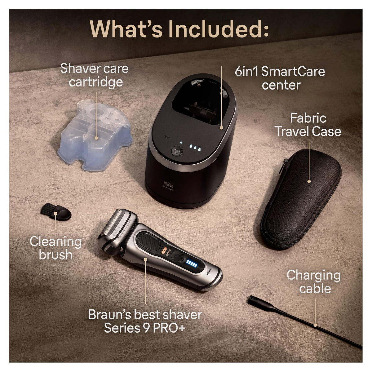 Braun Series 9 PRO+ Electric Razor 9567cc with Precision ProTrimmer