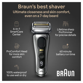 Braun Series 9 PRO Electric Shaver in SmartCare Center