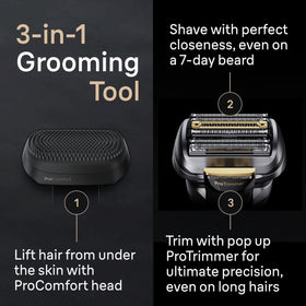 Braun Series 9 PRO Electric Shaver Precision ProTrimmer close-up