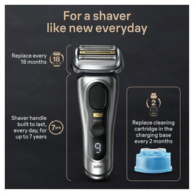 Braun Series 9 PRO Electric Shaver with cleaning brush