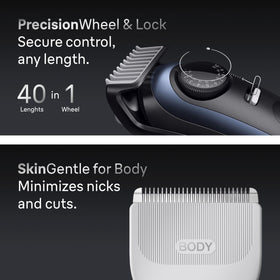 Braun Series 9 PRO trimmer in use on beard