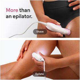 Braun Silk-épil 3-270 epilator in use on skin