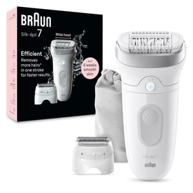 Braun Silk-épil 7 SE7-041 epilator front view with wide head