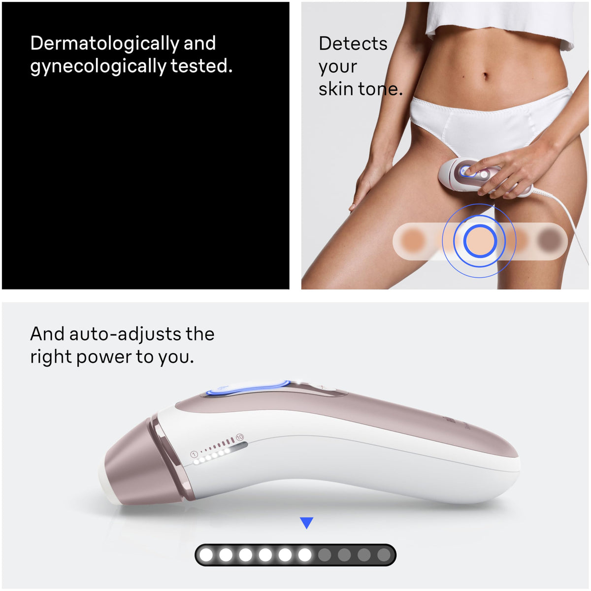 Braun Skin i·Expert Pro 7 IPL device with app interface