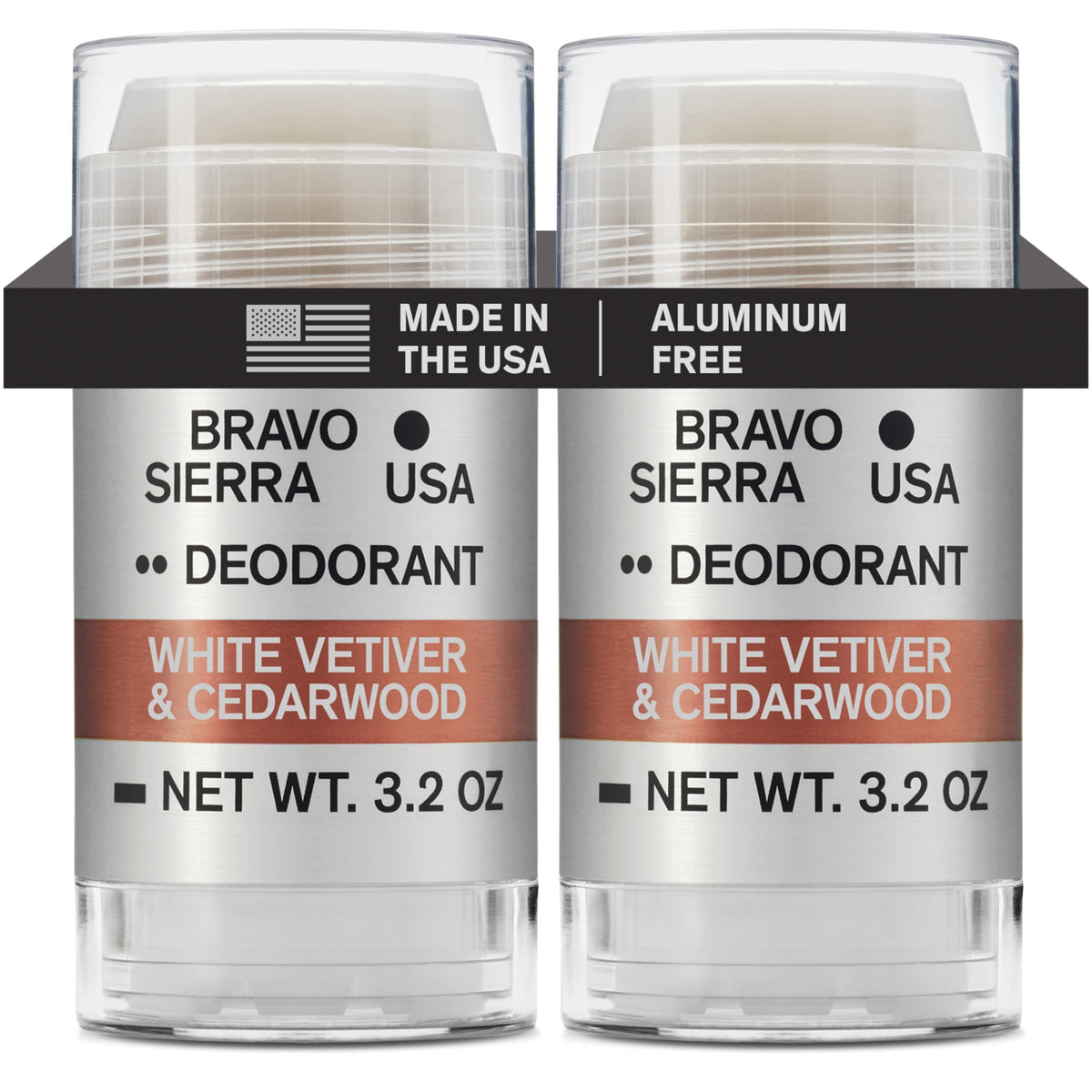 Bravo Sierra Aluminum-Free Deodorant 2-Pack front view