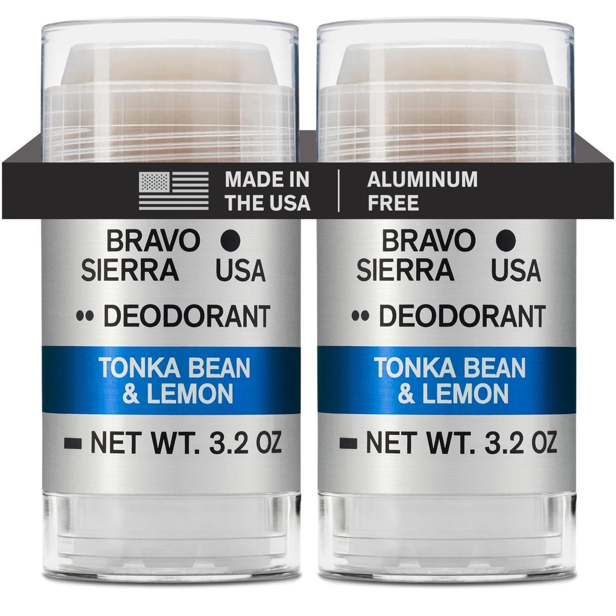 Bravo Sierra Aluminum-Free Men's Deodorant 2-Pack front view