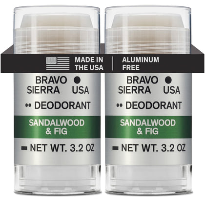 Bravo Sierra Aluminum-Free Men's Deodorant 2-Pack front view