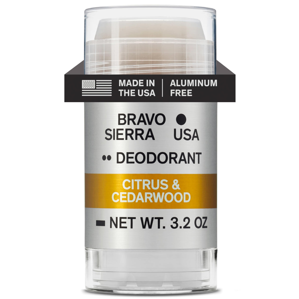 Bravo Sierra Aluminum-Free Men’s Deodorant front view