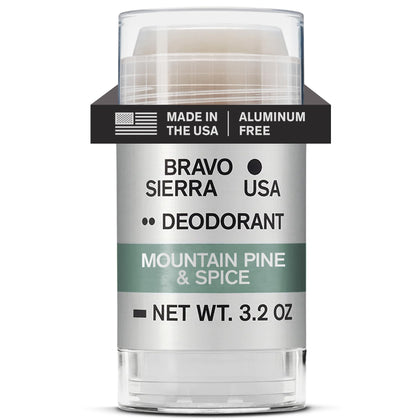 Bravo Sierra Aluminum-Free Mens Deodorant Mountain Pine & Spice front view