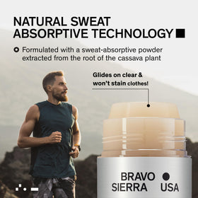 Bravo Sierra Deodorant in lifestyle setting