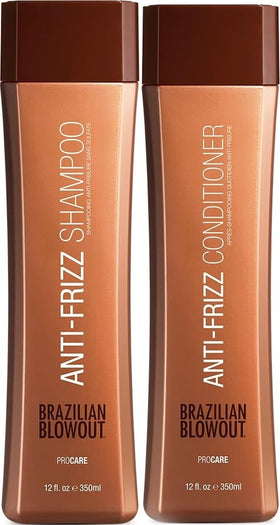 BRAZILIAN BLOWOUT Anti-Frizz Shampoo and Conditioner front view