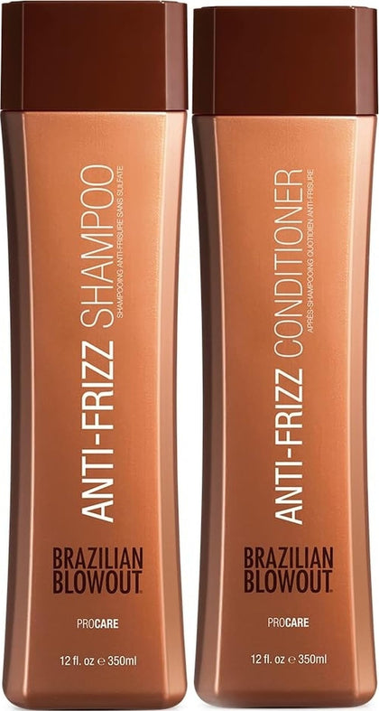 BRAZILIAN BLOWOUT Anti-Frizz Shampoo and Conditioner front view