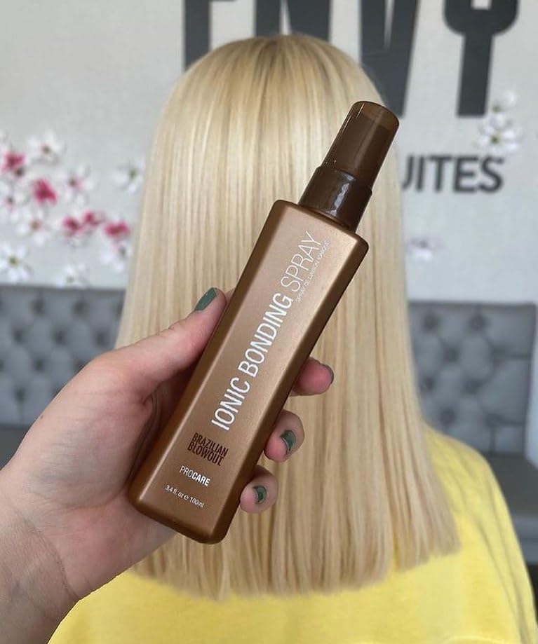 BRAZILIAN BLOWOUT Ionic Bonding Spray on styled hair