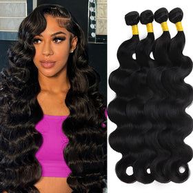 Brbeawor 14A Brazilian Body Wave Hair Extensions 18-24 Inch bundles