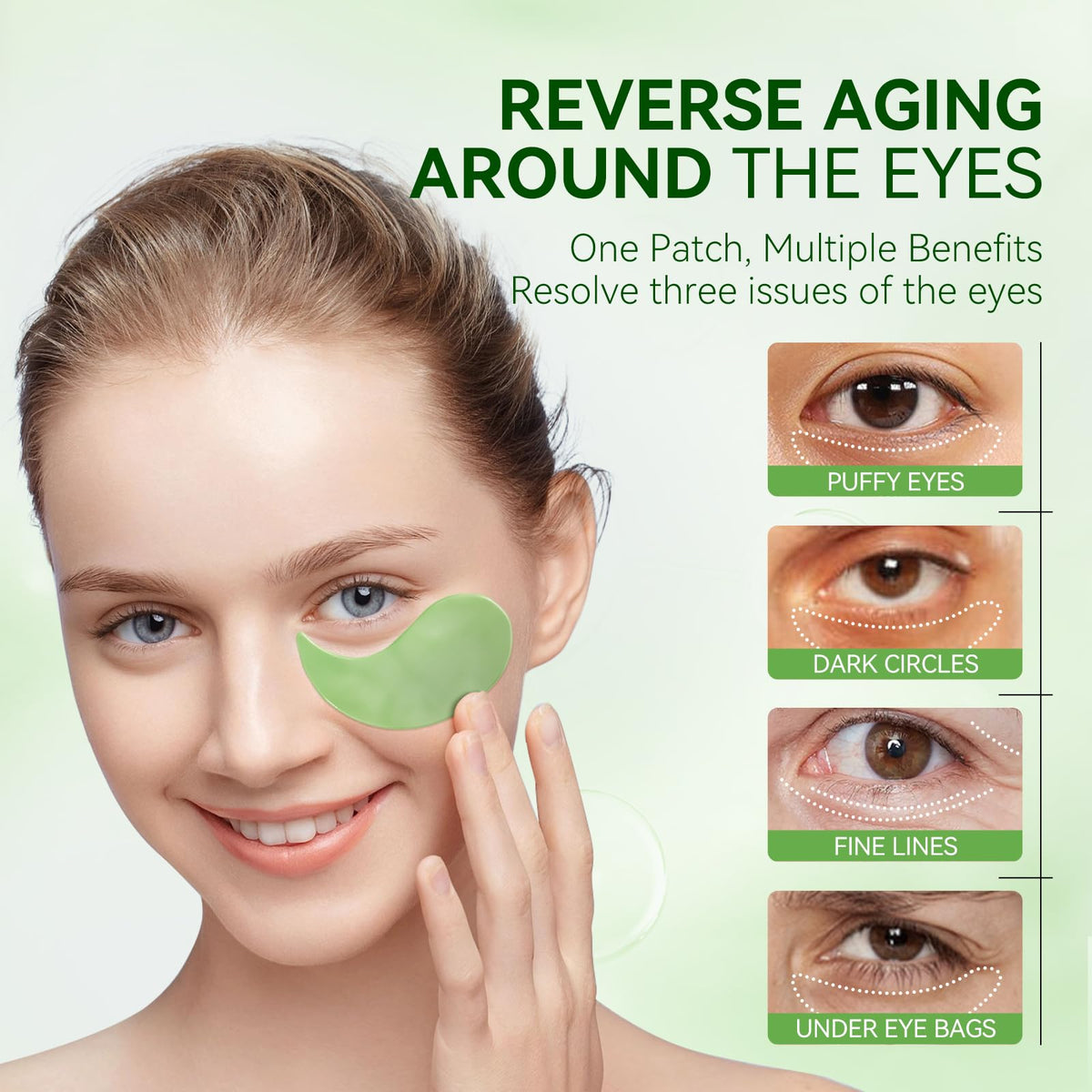 BREYLEE Aloe Vera Eye Masks showing individual patches