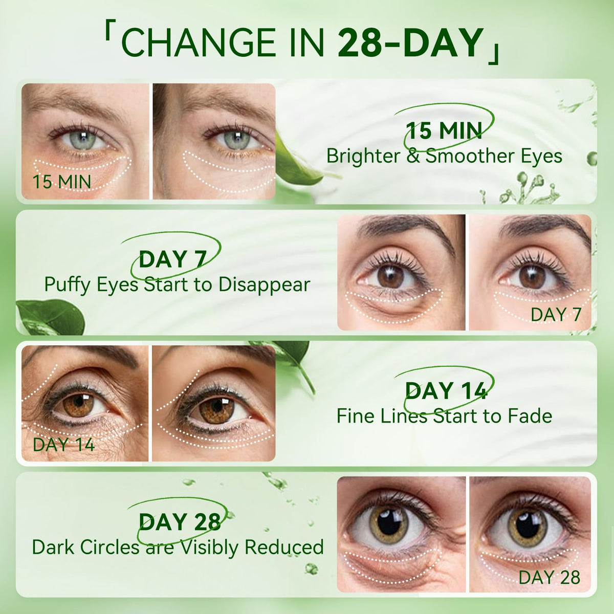 BREYLEE Aloe Vera Eye Masks with a clean background