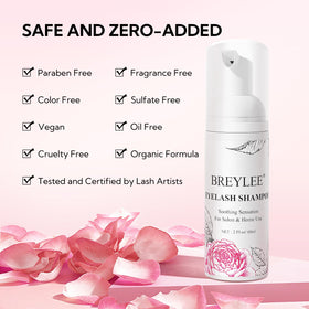 BREYLEE Eyelash Extension Cleanser Foam 60ml side view