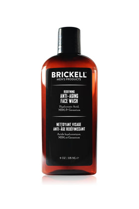 Brickell Men's Anti-Aging Face Wash 4oz front view