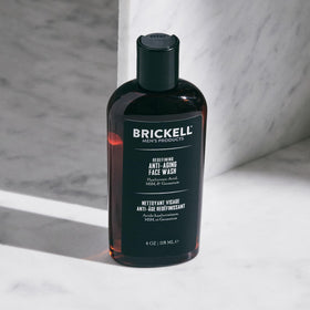 Brickell Men's Anti-Aging Face Wash with ingredients