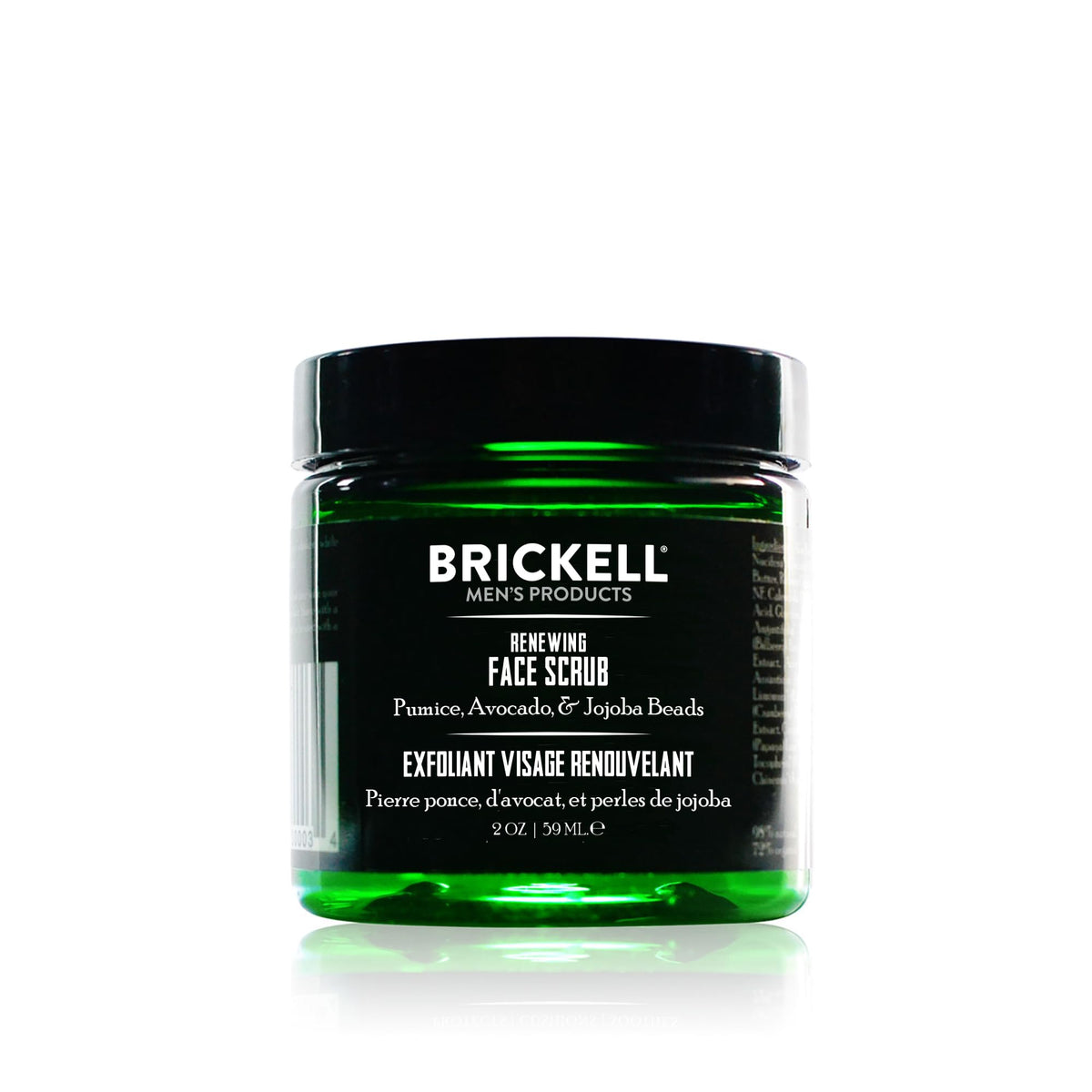 Brickell Men's Renewing Face Scrub 80g front view