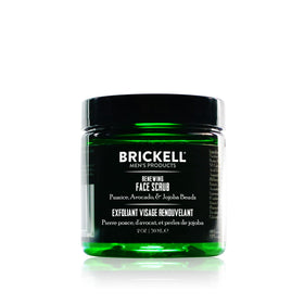 Brickell Men's Renewing Face Scrub 80g front view