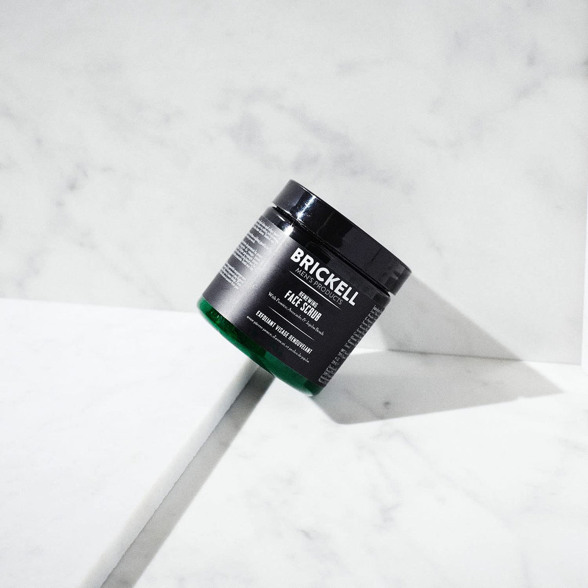 Brickell Men's Renewing Face Scrub 80g packaging