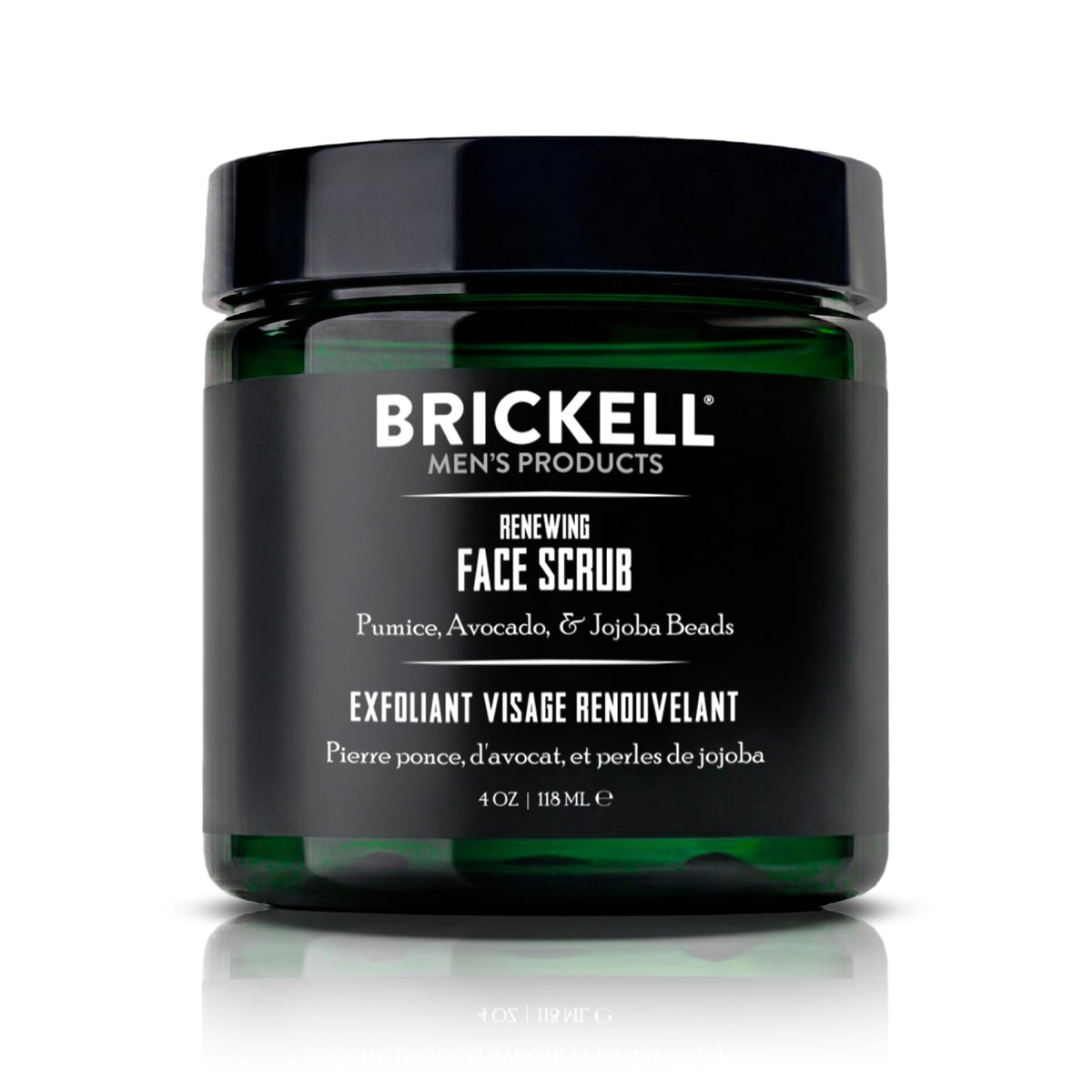 Brickell Men's Renewing Face Scrub front view 150g