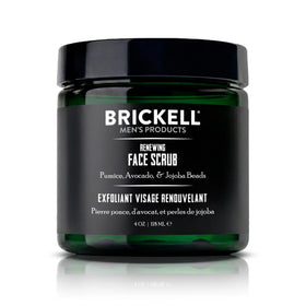 Brickell Men's Renewing Face Scrub front view 150g