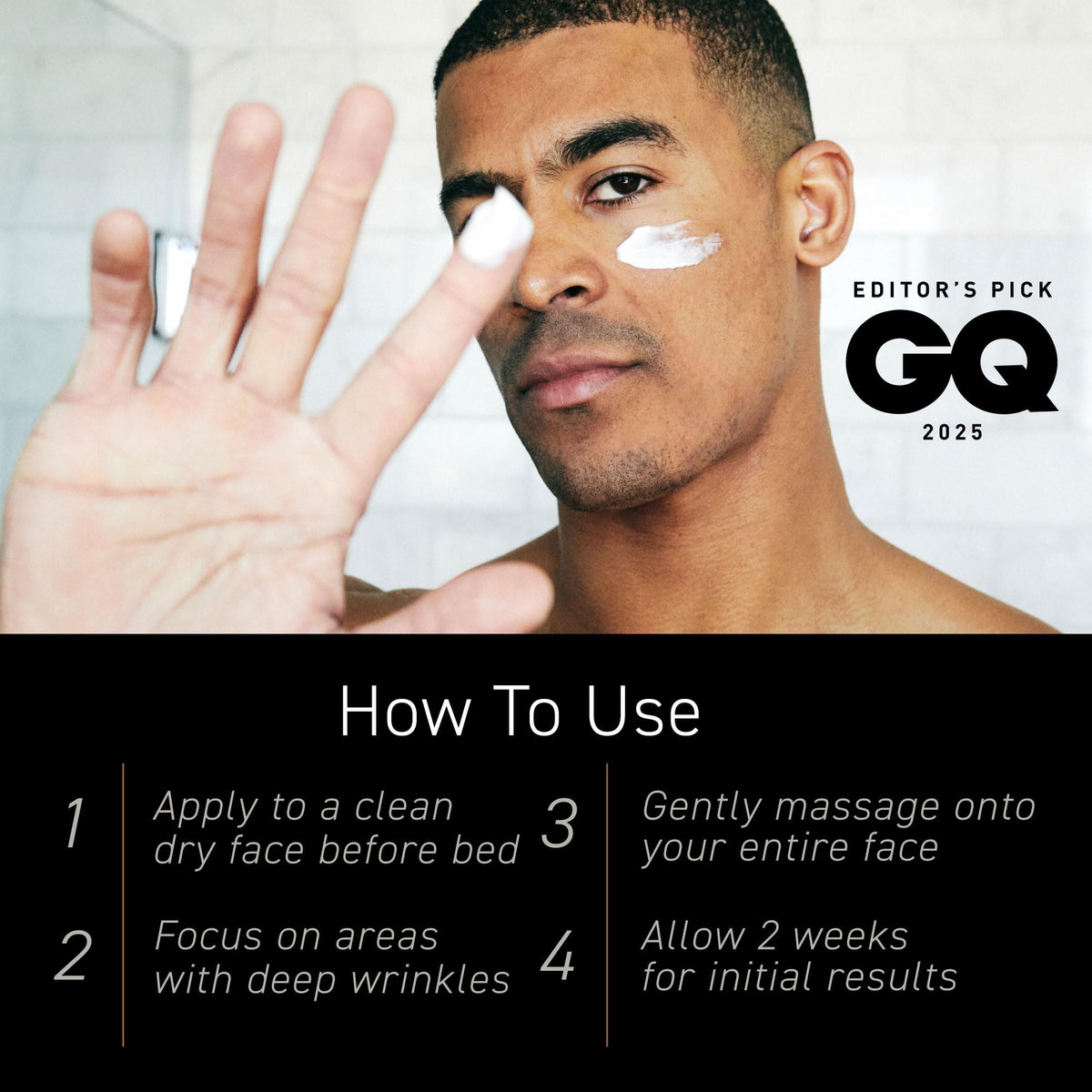 Brickell Men's Revitalizing Anti-Aging Cream in a bathroom setting