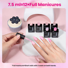 Bright Pink gel polish for elegant nail designs