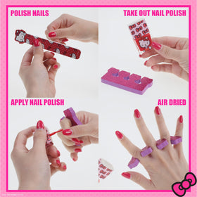 Brightly coloured eyeshadow palette from Hello Kitty Makeup Set