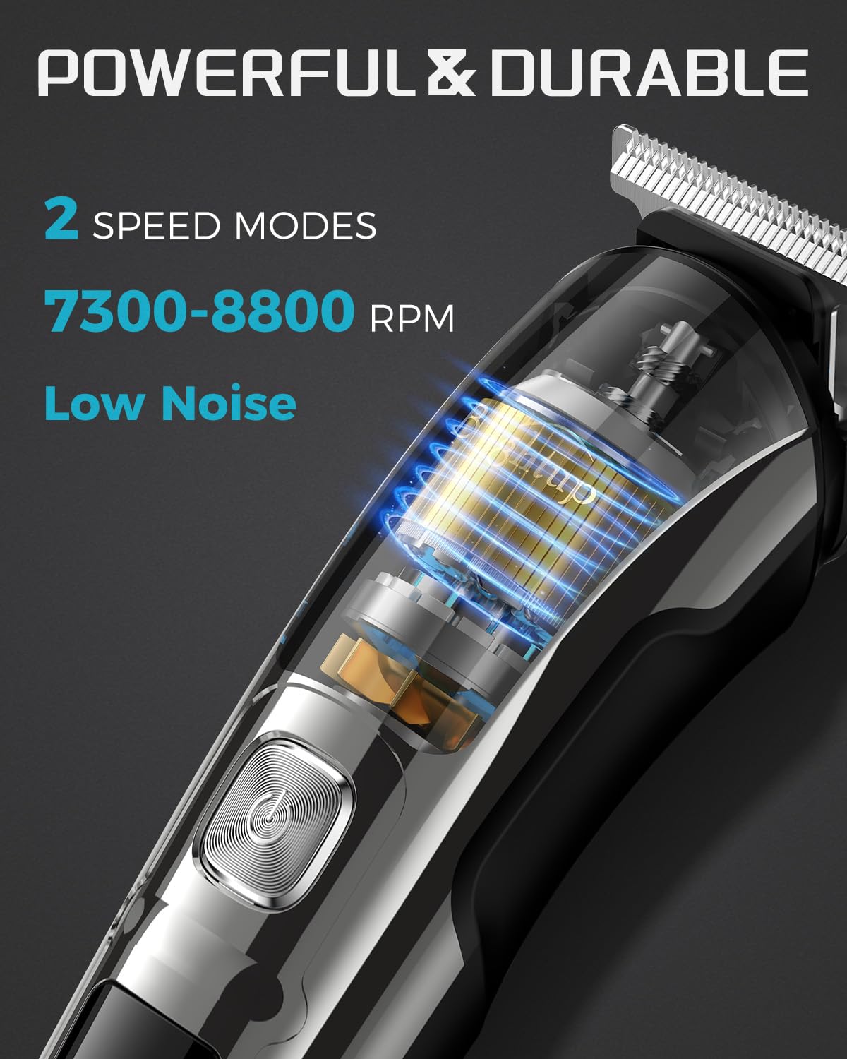 Brightup Beard Trimmer ergonomic design with travel lock feature