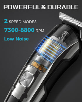 Brightup Beard Trimmer ergonomic design with travel lock feature