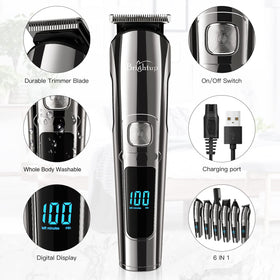 Brightup Beard Trimmer LED display showing battery level