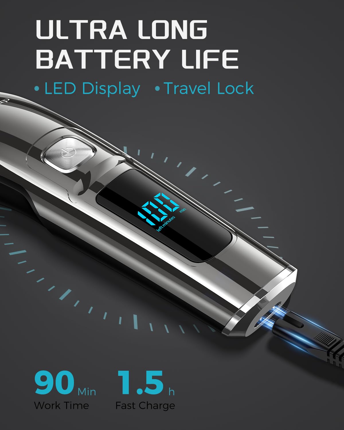 Brightup Beard Trimmer whole body washable for easy cleaning
