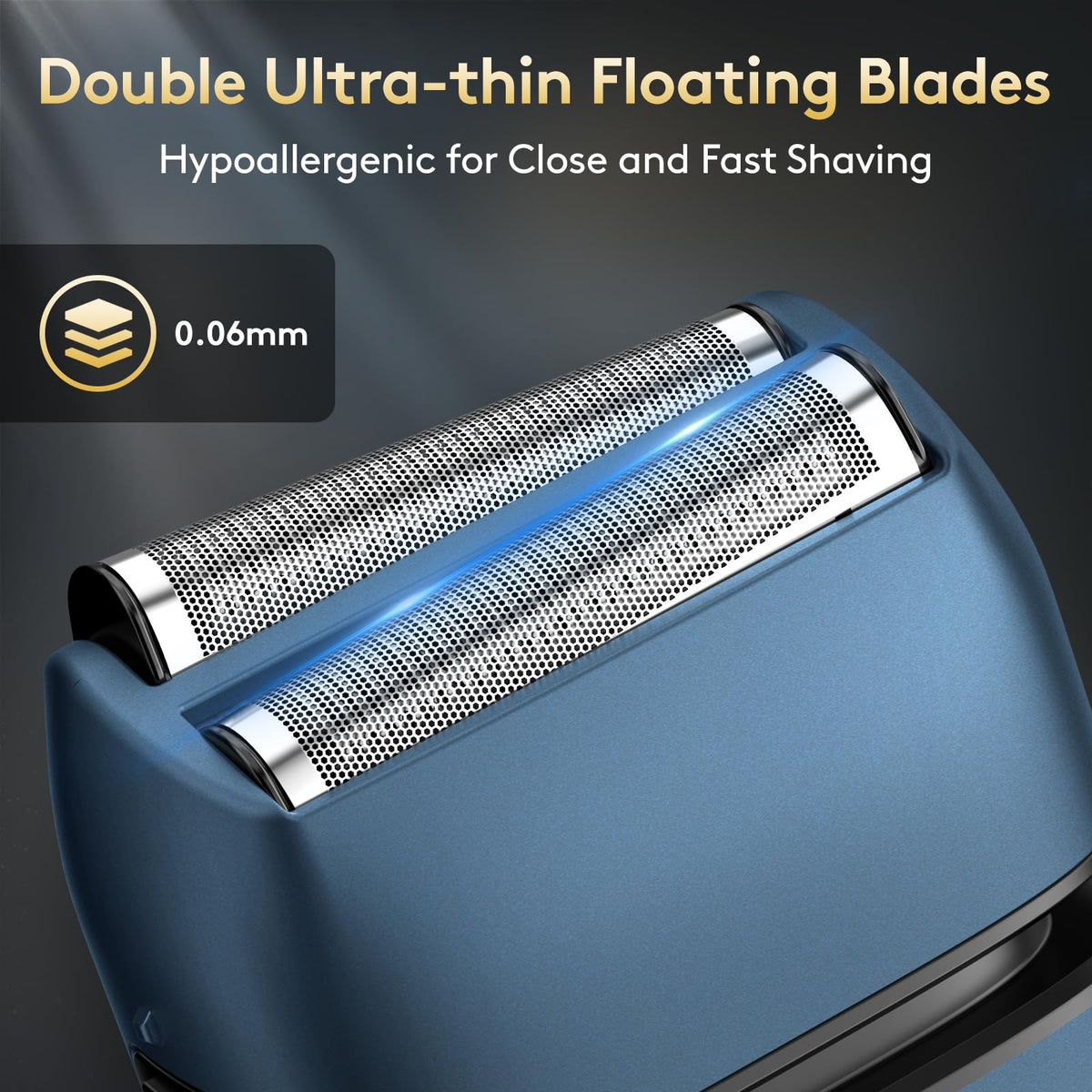 Brightup Electric Foil Shaver with detachable washable foil blades
