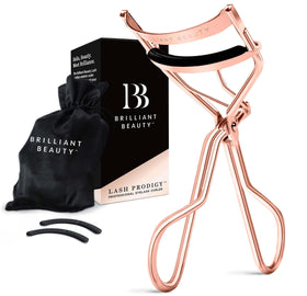 Brilliant Beauty Eyelash Curler front view in rose gold