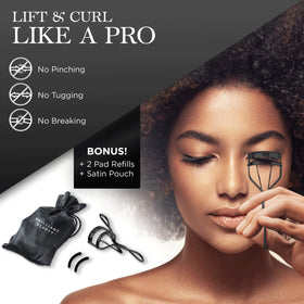 Brilliant Beauty Eyelash Curler with extra silicone pads