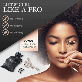 Brilliant Beauty Eyelash Curler with satin storage bag