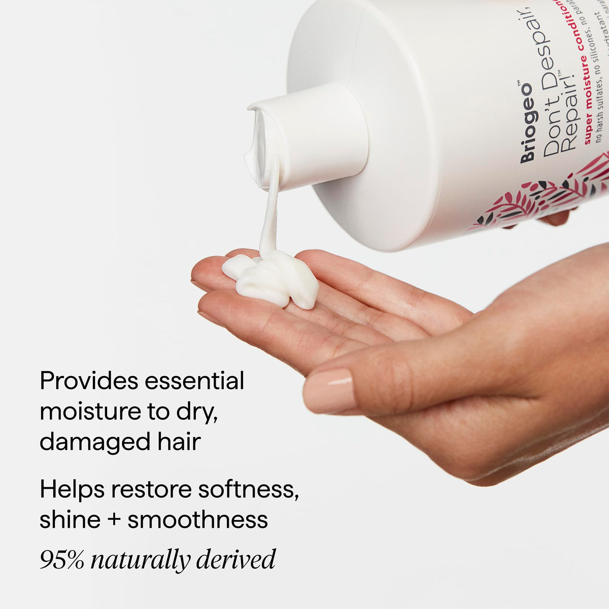 Briogeo Don't Despair, Repair! Conditioner being applied to hair